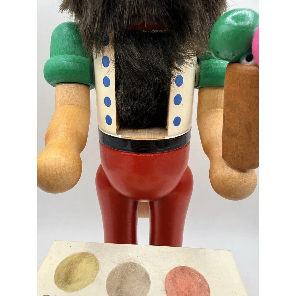 NUTCRACKER ZUBER SIGNED NUMBERED ICE CREAM MAKER CART STAND 14